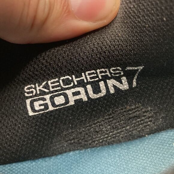 Mens Size 11 Skechers Go Run 7.0 Gray/Black Running Athletic Shoes 220644-GYMT - Picture 10 of 11